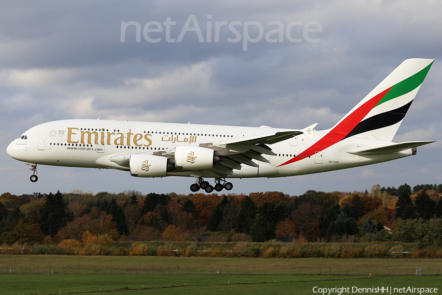 Emirates Airbus A380-861 (A6-EUC) | Photo 478549