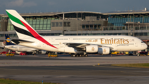 Emirates Airbus A380-861 (A6-EUC) at  Hamburg - Fuhlsbuettel (Helmut Schmidt), Germany