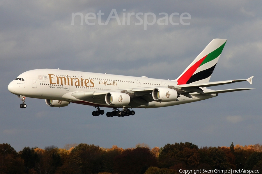 Emirates Airbus A380-861 (A6-EUC) | Photo 478831