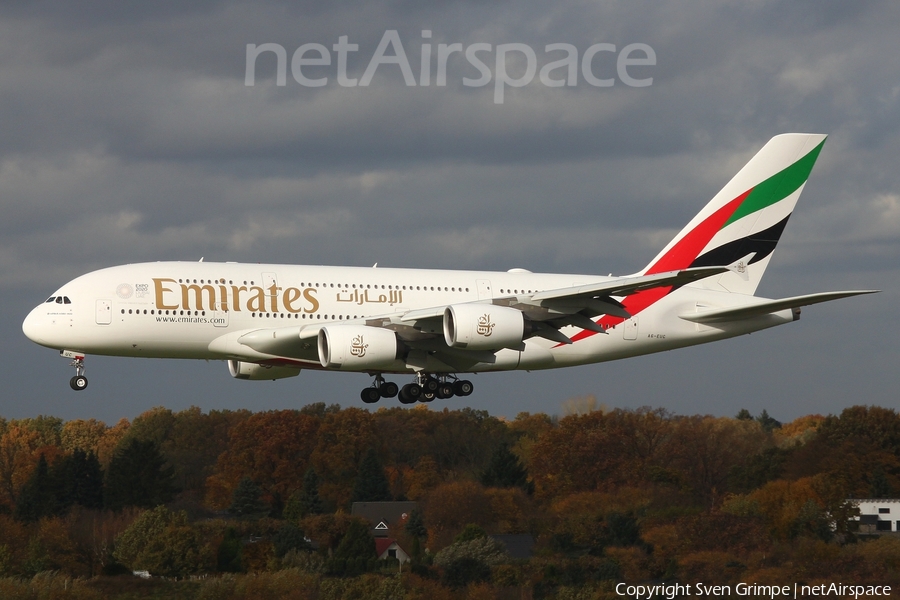 Emirates Airbus A380-861 (A6-EUC) | Photo 486182