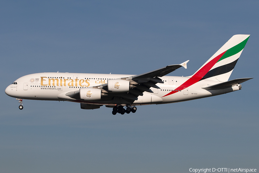 Emirates Airbus A380-861 (A6-EUC) | Photo 295318