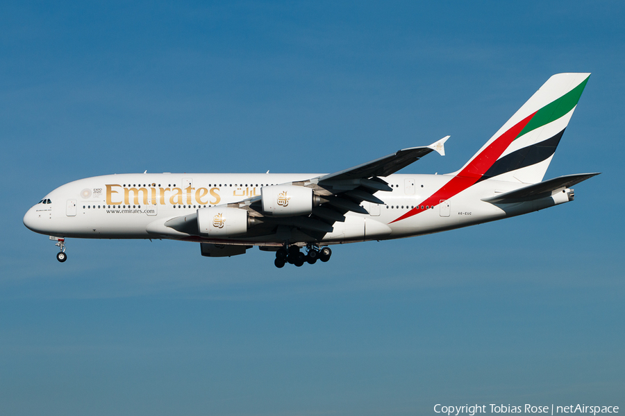Emirates Airbus A380-861 (A6-EUC) | Photo 301351