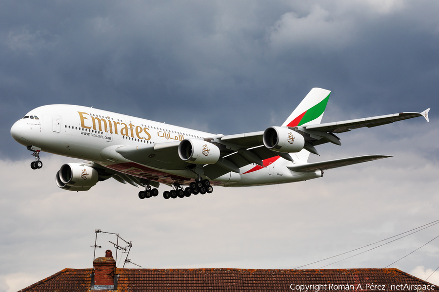 Emirates Airbus A380-861 (A6-EUC) | Photo 575265