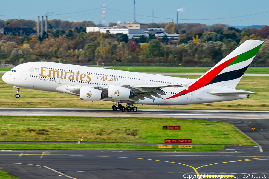 Emirates Airbus A380-861 (A6-EUD) | Photo 478449