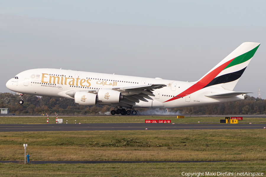 Emirates Airbus A380-861 (A6-EUD) | Photo 491422