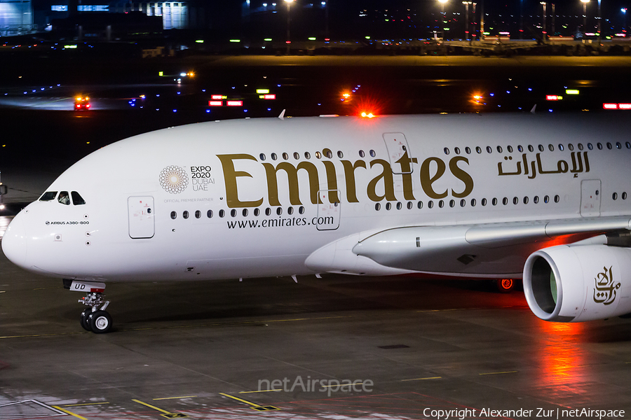 Emirates Airbus A380-861 (A6-EUD) | Photo 280854