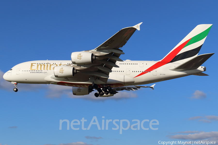 Emirates Airbus A380-861 (A6-EUD) | Photo 233579