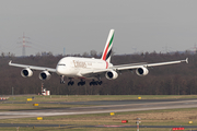Emirates Airbus A380-861 (A6-EUE) at  Dusseldorf - International, Germany