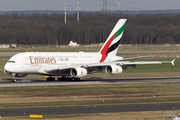 Emirates Airbus A380-861 (A6-EUE) at  Dusseldorf - International, Germany