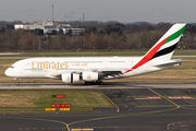 Emirates Airbus A380-861 (A6-EUE) at  Dusseldorf - International, Germany