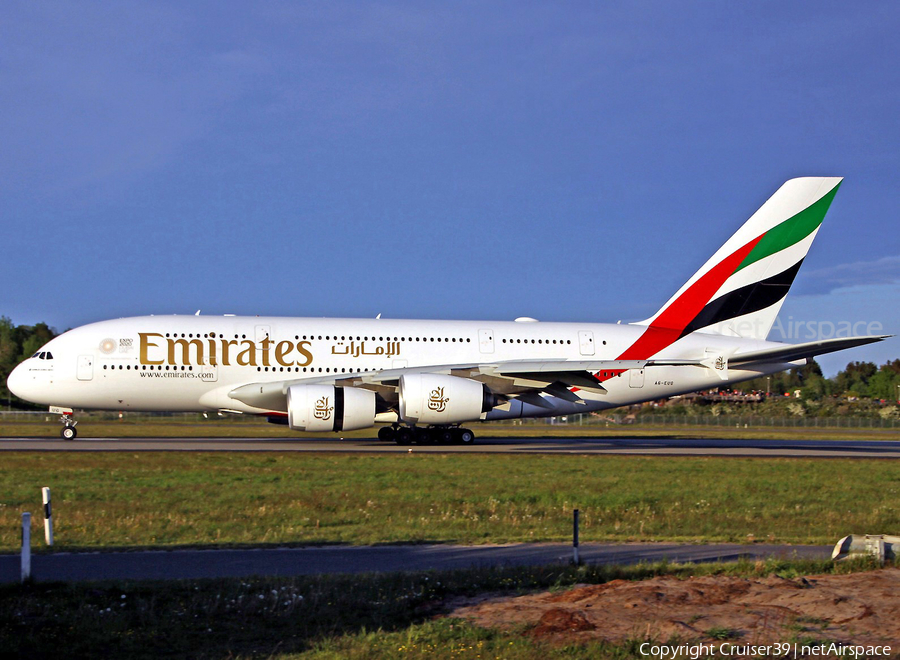 Emirates Airbus A380-861 (A6-EUG) | Photo 360102