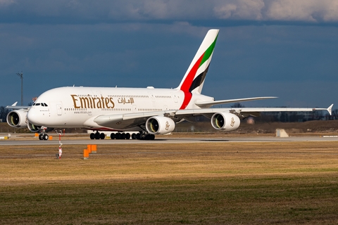Emirates Airbus A380-861 (A6-EUG) at  Munich, Germany