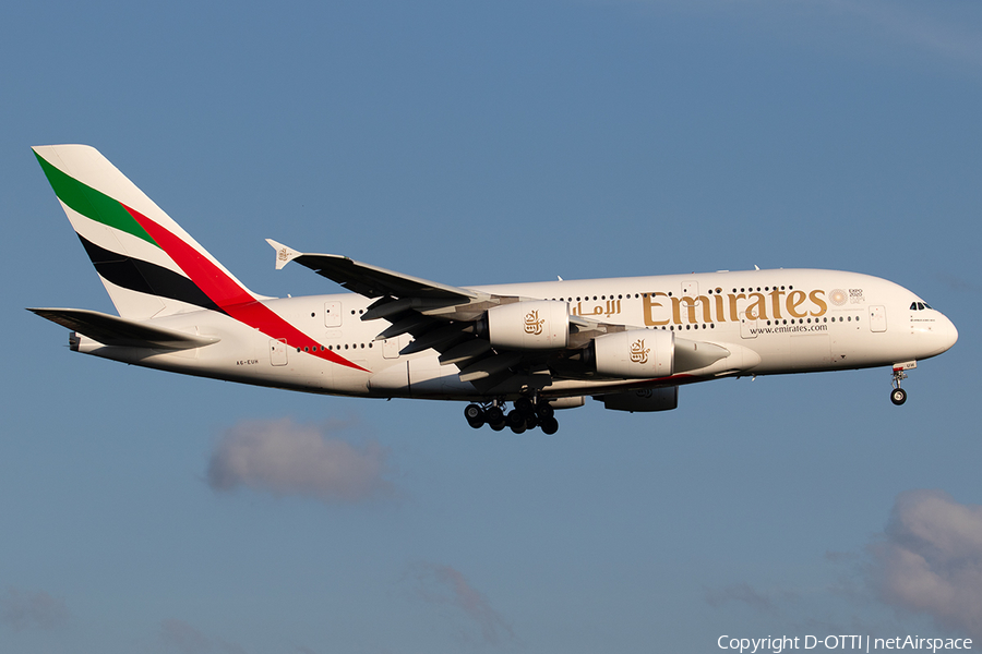 Emirates Airbus A380-861 (A6-EUH) | Photo 341247