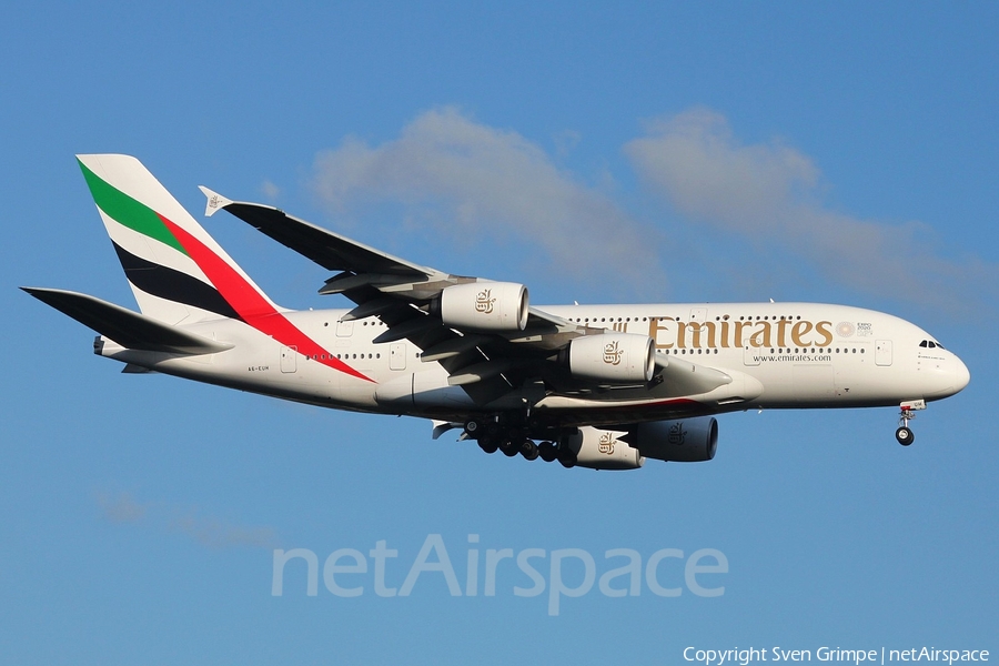 Emirates Airbus A380-861 (A6-EUH) | Photo 344557