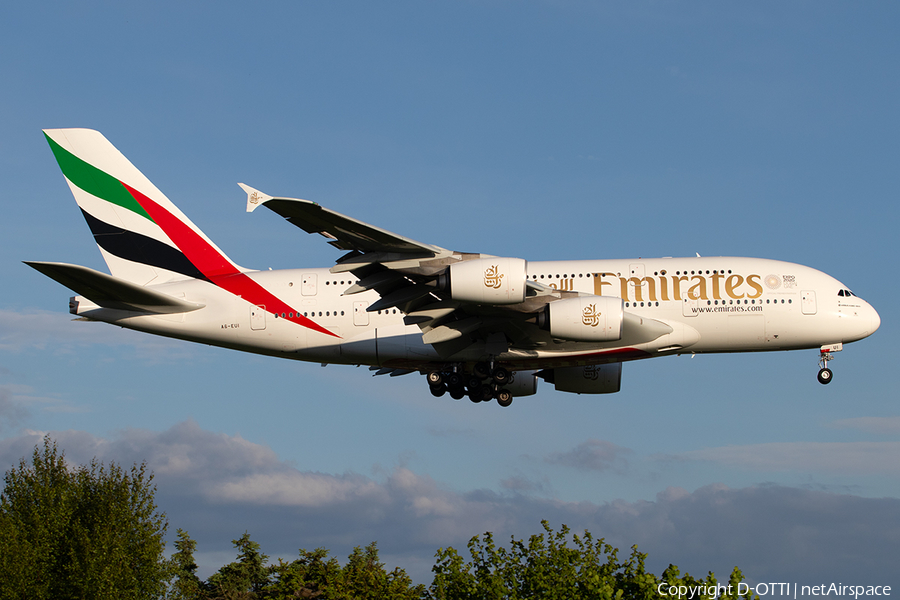 Emirates Airbus A380-861 (A6-EUI) | Photo 324068