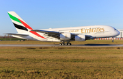 Emirates Airbus A380-861 (A6-EUJ) at  Hamburg - Finkenwerder, Germany