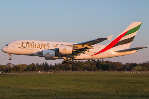 Emirates Airbus A380-861 (A6-EUK) at  Hamburg - Fuhlsbuettel (Helmut Schmidt), Germany