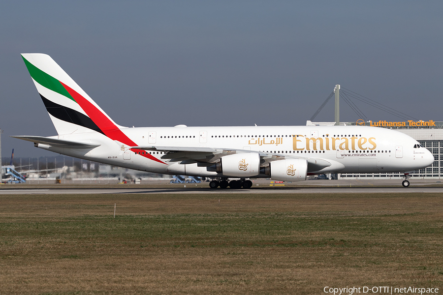 Emirates Airbus A380-861 (A6-EUK) | Photo 152878