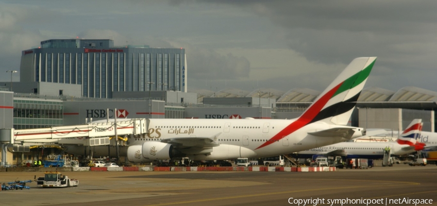 Emirates Airbus A380-842 (A6-EUM) | Photo 354762