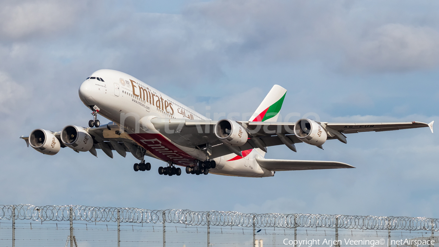 Emirates Airbus A380-842 (A6-EUM) | Photo 359902