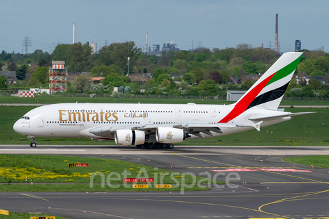 Emirates Airbus A380-842 (A6-EUN) at  Cologne/Bonn, Germany