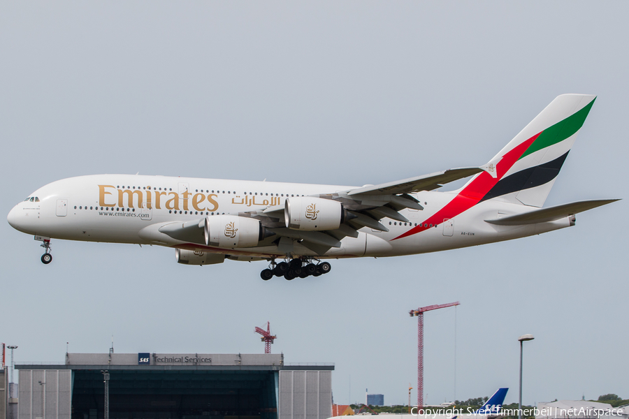 Emirates Airbus A380-842 (A6-EUN) | Photo 246363