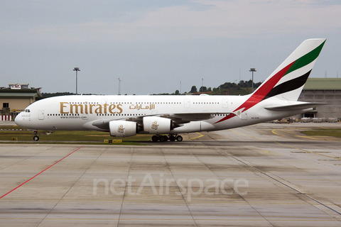 Emirates Airbus A380-842 (A6-EUN) at  Kuala Lumpur - International, Malaysia