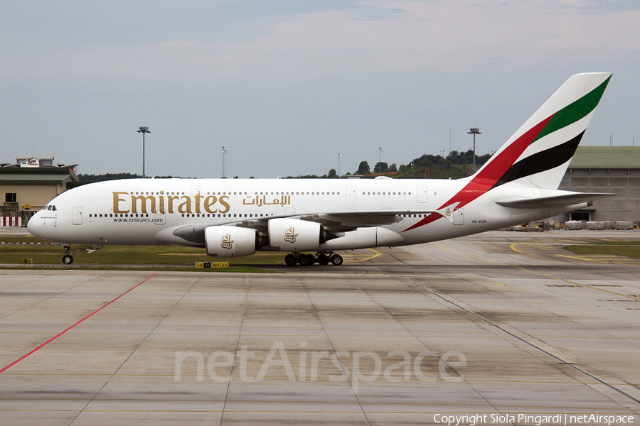 Emirates Airbus A380-842 (A6-EUN) | Photo 360504