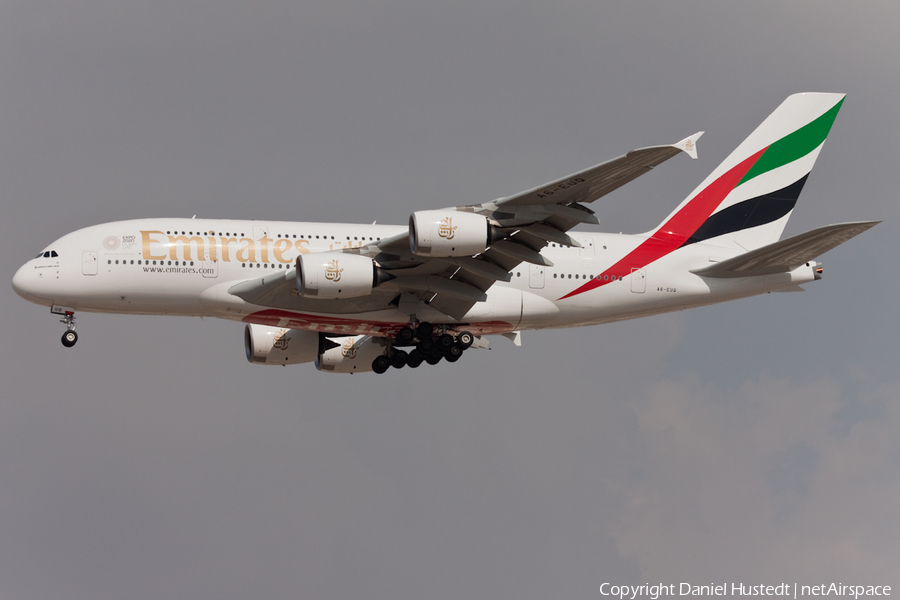 Emirates Airbus A380-842 (A6-EUQ) | Photo 418102