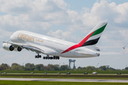 Emirates Airbus A380-842 (A6-EUQ) at  Hamburg - Finkenwerder, Germany