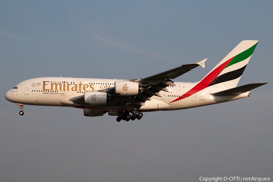 Emirates Airbus A380-841 (A6-EUR) | Photo 344072