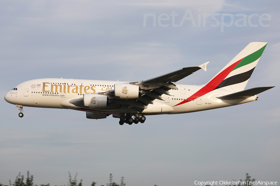 Emirates Airbus A380-841 (A6-EUR) | Photo 353586