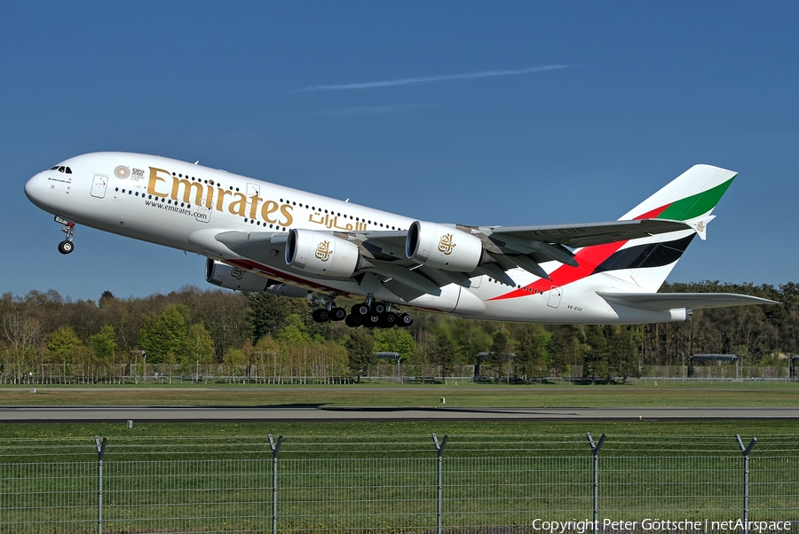 Emirates Airbus A380-842 (A6-EUS) | Photo 314244