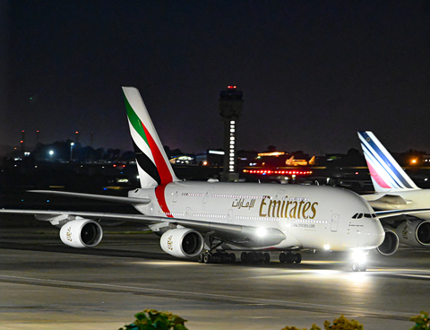 Emirates Airbus A380-842 (A6-EUT) at  Johannesburg - O.R.Tambo International, South Africa