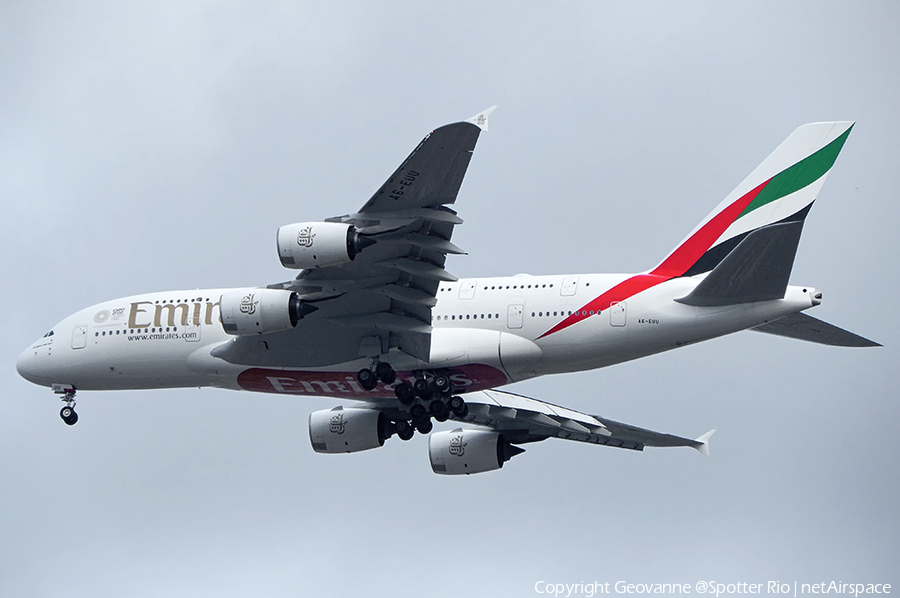 Emirates Airbus A380-842 (A6-EUU) | Photo 396768