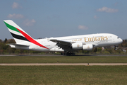 Emirates Airbus A380-842 (A6-EUU) at  Hamburg - Fuhlsbuettel (Helmut Schmidt), Germany