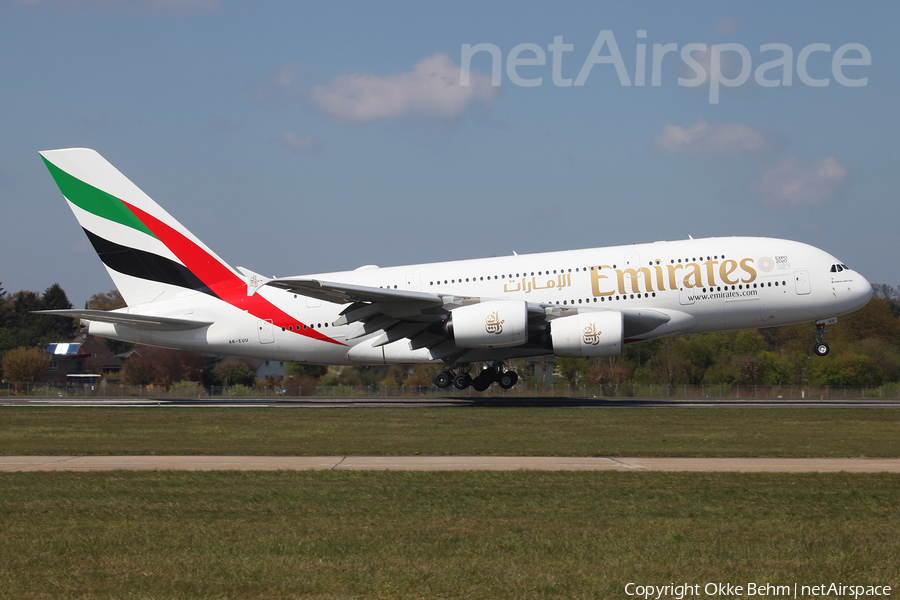 Emirates Airbus A380-842 (A6-EUU) | Photo 314038