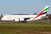 Emirates Airbus A380-842 (A6-EUU) at  Hamburg - Fuhlsbuettel (Helmut Schmidt), Germany