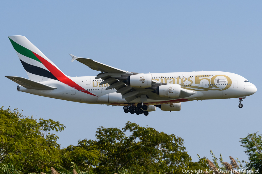 Emirates Airbus A380-842 (A6-EUU) | Photo 527675