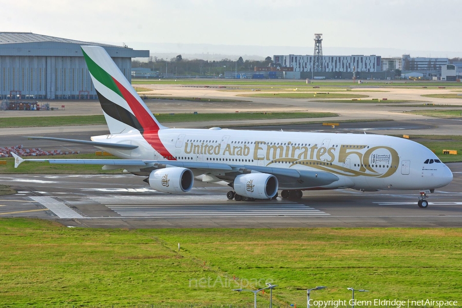 Emirates Airbus A380-842 (A6-EUU) | Photo 504602