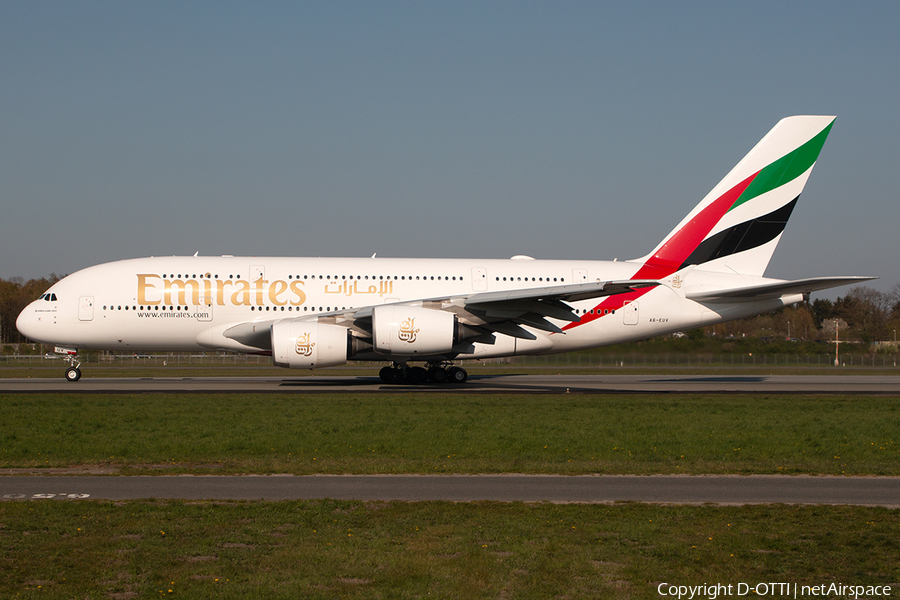 Emirates Airbus A380-842 (A6-EUV) | Photo 313464