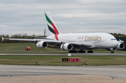 Emirates Airbus A380-842 (A6-EUW) at  Hamburg - Fuhlsbuettel (Helmut Schmidt), Germany