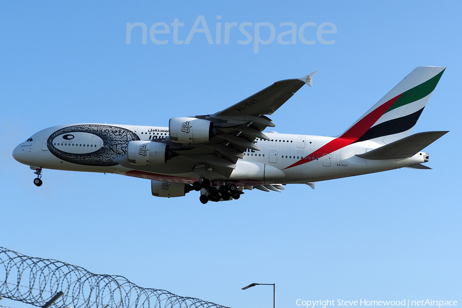 Emirates Airbus A380-842 (A6-EUY) | Photo 583546