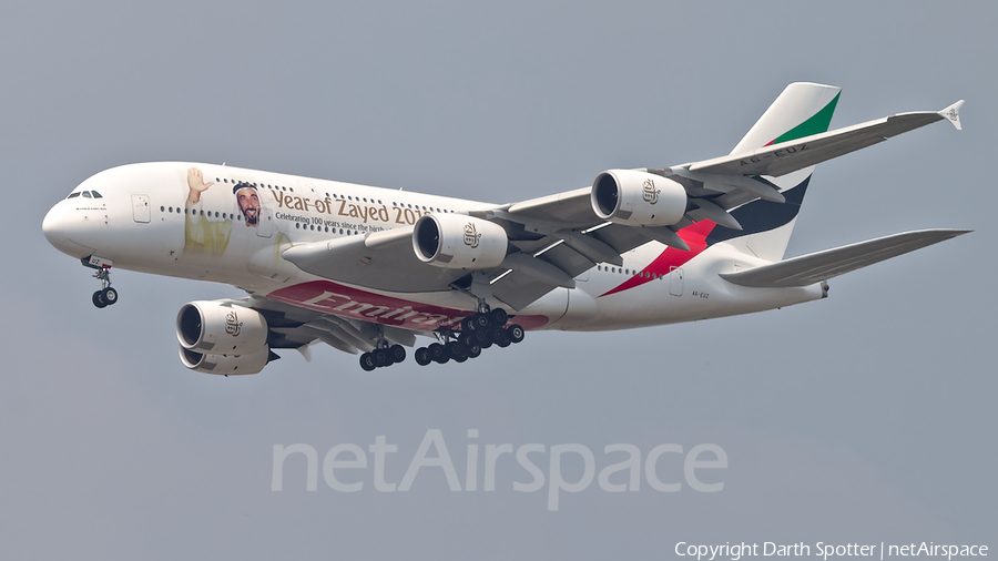 Emirates Airbus A380-842 (A6-EUZ) | Photo 317330