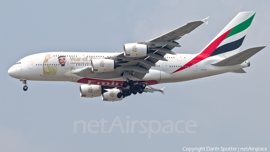 Emirates Airbus A380-842 (A6-EUZ) | Photo 317331