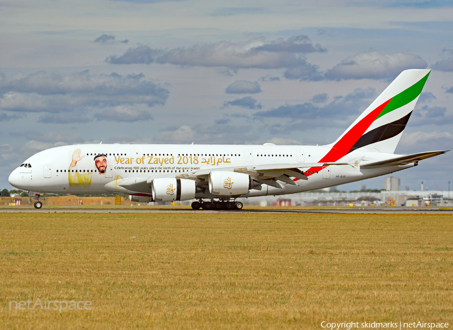 Emirates Airbus A380-842 (A6-EUZ) | Photo 258388