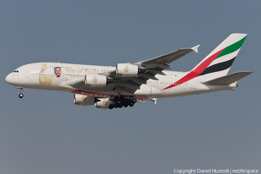 Emirates Airbus A380-842 (A6-EUZ) | Photo 417928