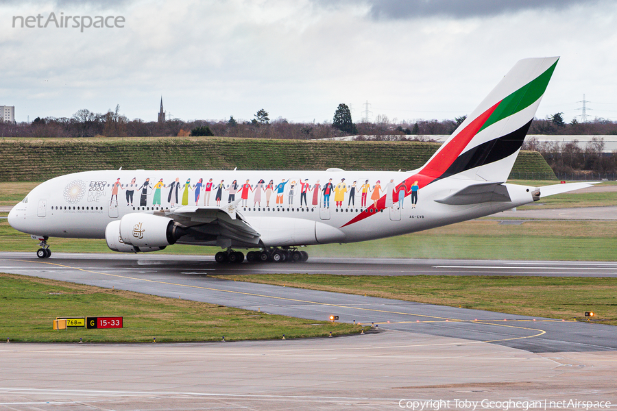 Emirates Airbus A380-842 (A6-EVB) | Photo 392639