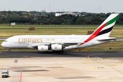 Emirates Airbus A380-842 (A6-EVB) at  Dusseldorf - International, Germany