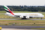 Emirates Airbus A380-842 (A6-EVB) at  Dusseldorf - International, Germany